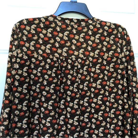 NAPA VALLEY WOMENS TOPS PLUS SIZE 2X PULLON 3 BUTTONS FRONT 3/4 SLEEVES FLORAL - Picture 7 of 8